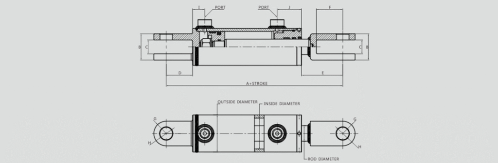wcl clevis welded hydraulic cylinder