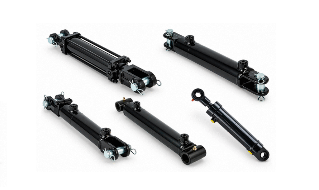 Standard hydraulic cylinders for dimension measurement before replacement