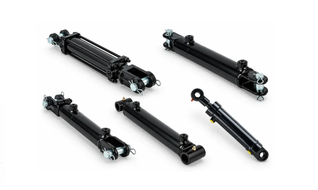 Hydraulic cylinder mounting types - clevis, trunnion, cross tube and flange mounted cylinders compared